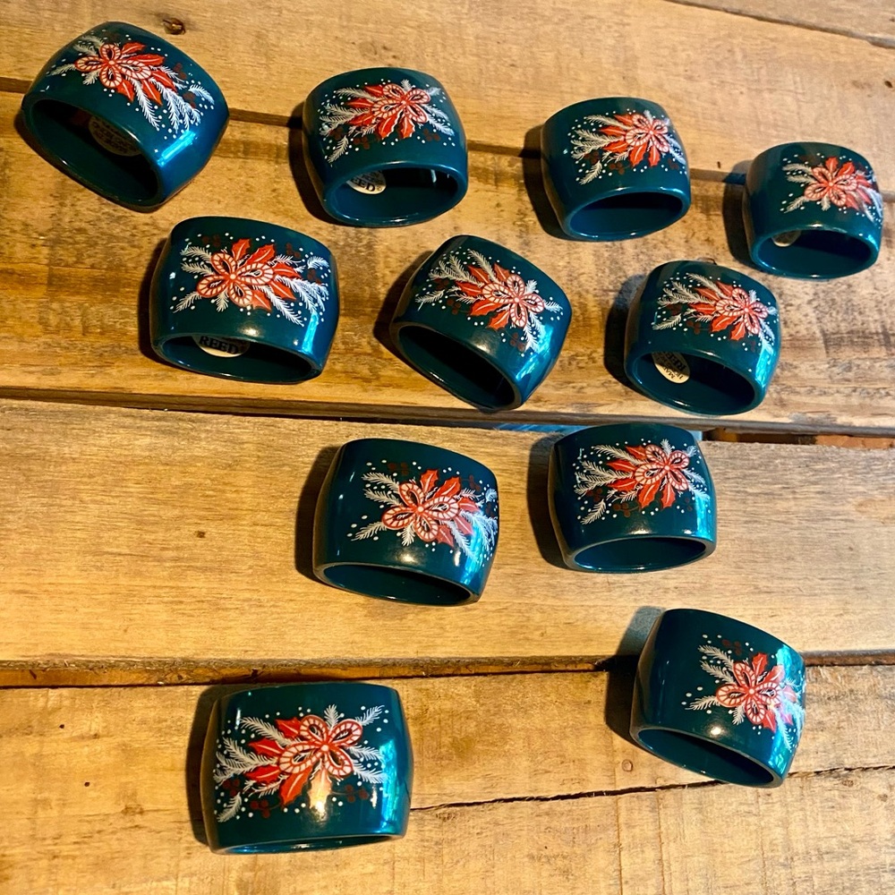 🎄Reed Napkin Rings - Set of 11🎄 VINTAGE